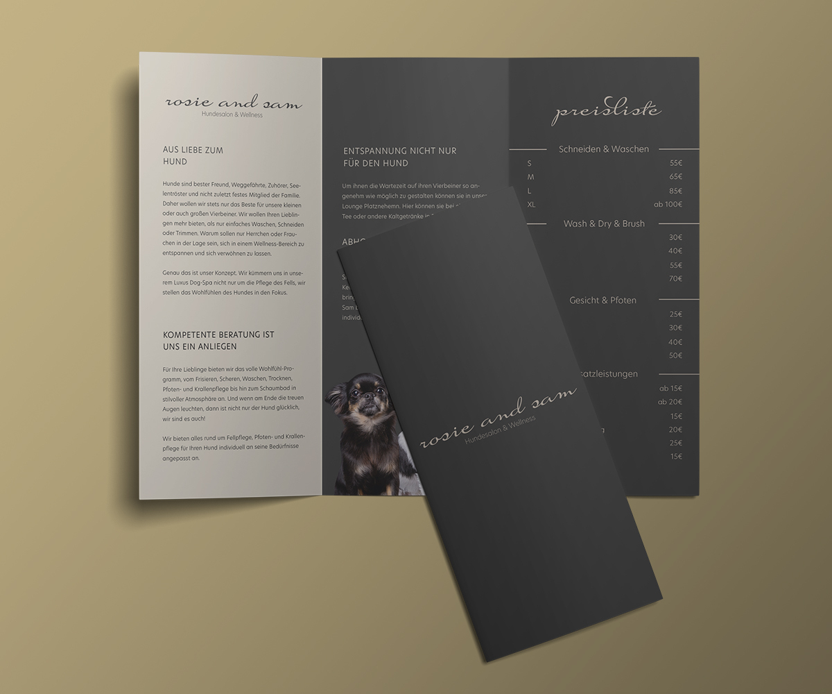 Luxus Hundesalon Flyer